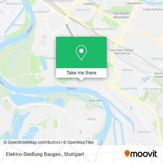 Карта Elektro-Siedlung Bauges.