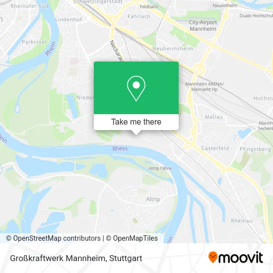 Карта Großkraftwerk Mannheim