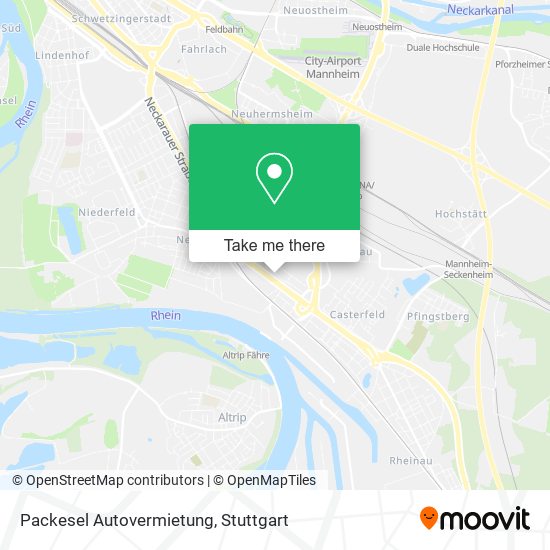 Packesel Autovermietung map