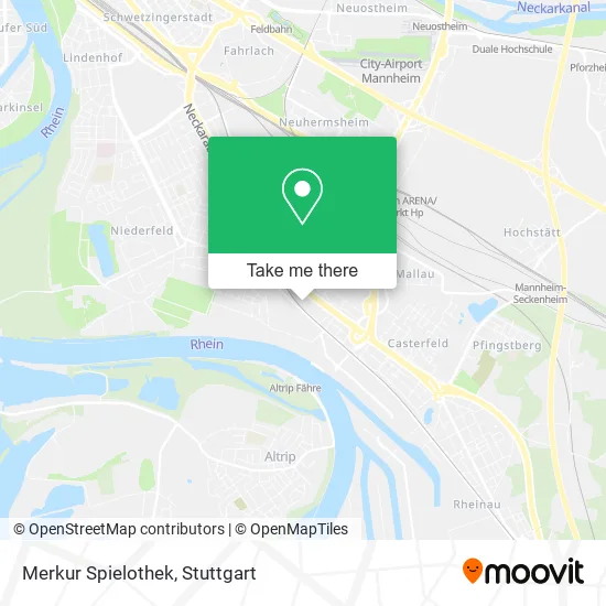 Карта Merkur Spielothek