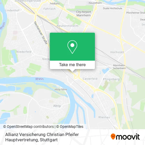 Карта Allianz Versicherung Christian Pfeifer Hauptvertretung