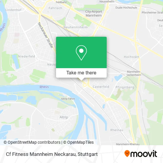 Карта Cf Fitness Mannheim Neckarau