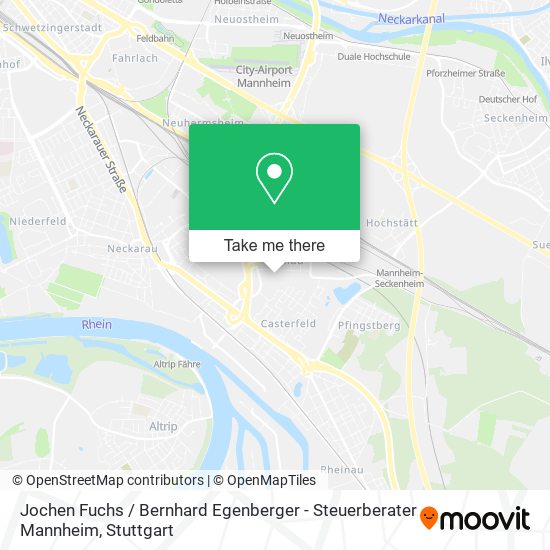 Jochen Fuchs / Bernhard Egenberger - Steuerberater Mannheim map