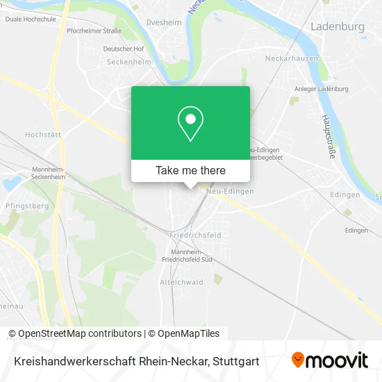 Карта Kreishandwerkerschaft Rhein-Neckar