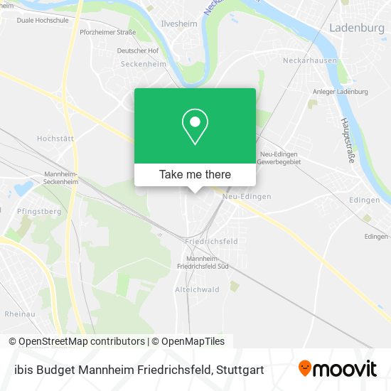 ibis Budget Mannheim Friedrichsfeld map