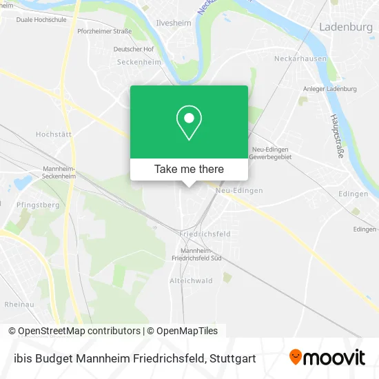 ibis Budget Mannheim Friedrichsfeld map