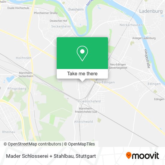 Mader Schlosserei + Stahlbau map
