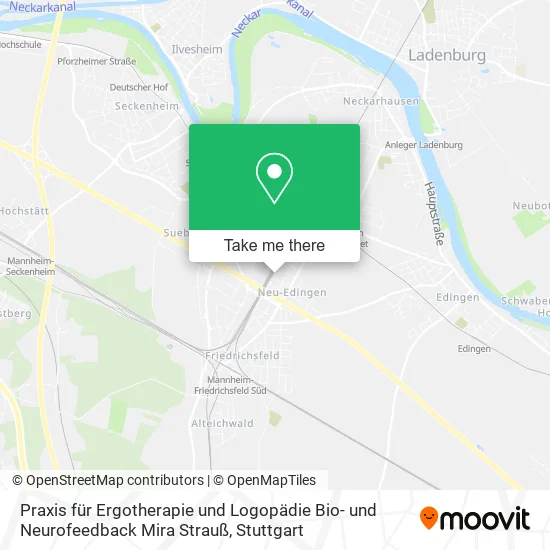 Карта Praxis für Ergotherapie und Logopädie Bio- und Neurofeedback Mira Strauß