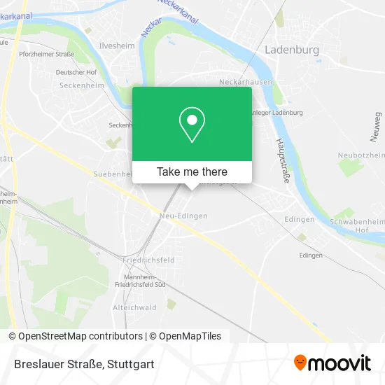 Карта Breslauer Straße