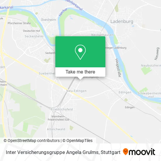 Карта Inter Versicherungsgruppe Angela Grulms