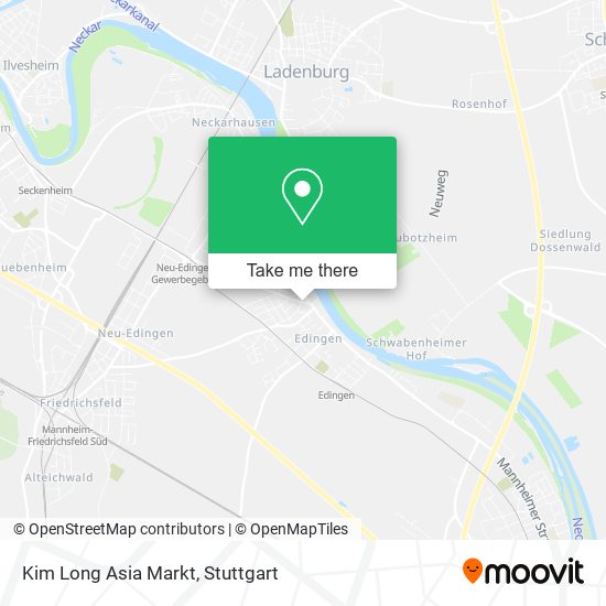 Kim Long Asia Markt map