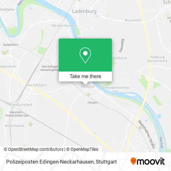 Карта Polizeiposten Edingen-Neckarhausen