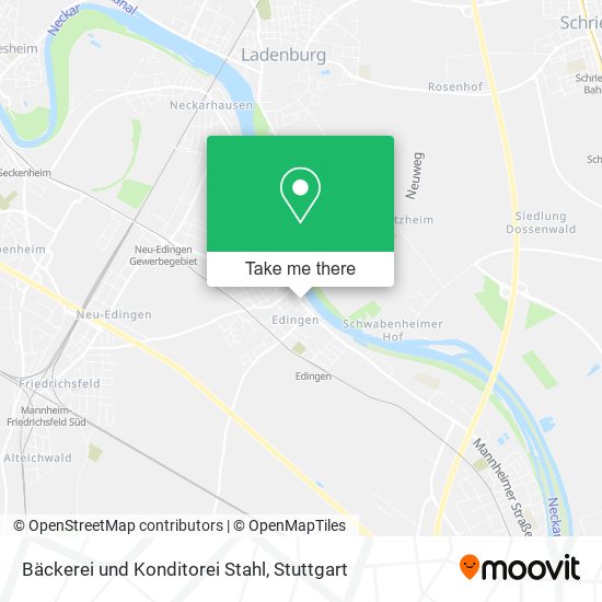 Bäckerei und Konditorei Stahl map