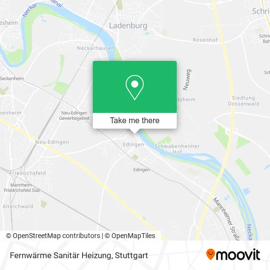 Карта Fernwärme Sanitär Heizung