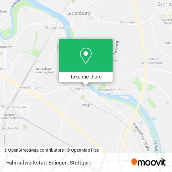 Карта Fahrradwerkstatt Edingen