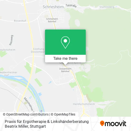 Карта Praxis für Ergotherapie & Linkshänderberatung Beatrix Miller