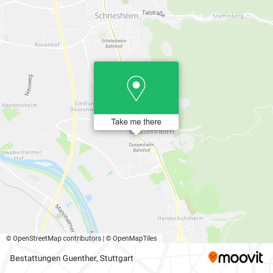 Карта Bestattungen Guenther