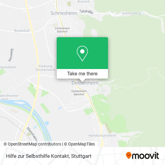 Hilfe zur Selbsthilfe Kontakt map