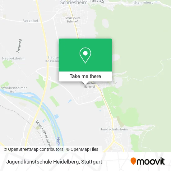 Карта Jugendkunstschule Heidelberg
