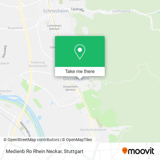 Карта Medienb Ro Rhein Neckar