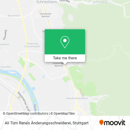 Ali Tüm Rana's Änderungsschneiderei map