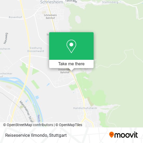 Reiseservice Ilmondo map