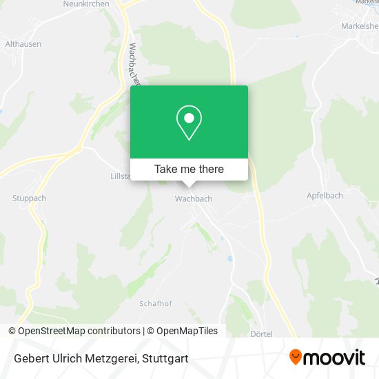 Карта Gebert Ulrich Metzgerei