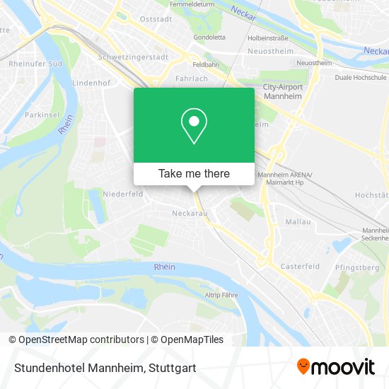 Карта Stundenhotel Mannheim