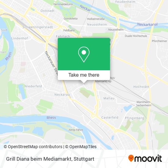 Grill Diana beim Mediamarkt map