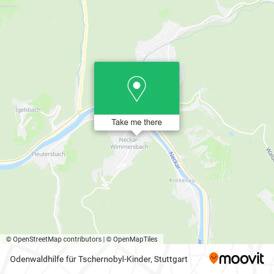 Карта Odenwaldhilfe für Tschernobyl-Kinder