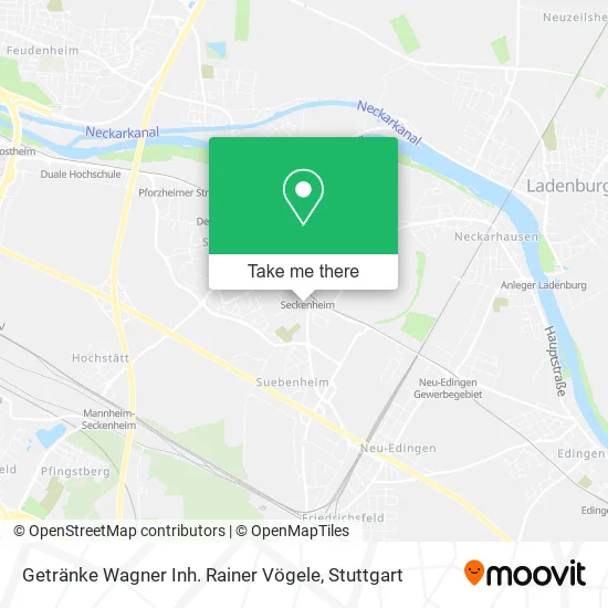 Карта Getränke Wagner Inh. Rainer Vögele