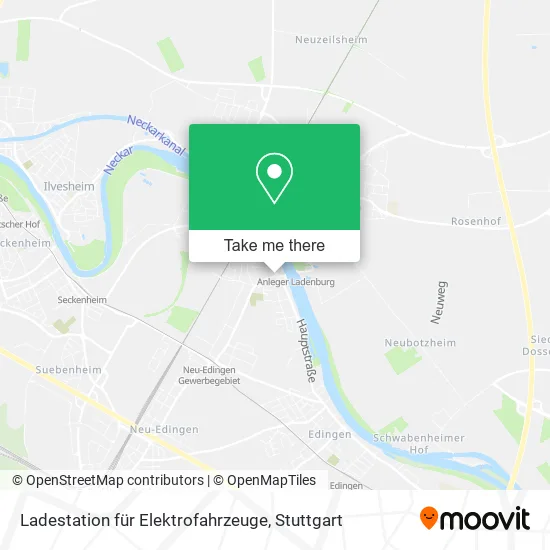 Карта Ladestation für Elektrofahrzeuge