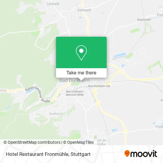 Карта Hotel Restaurant Fronmühle