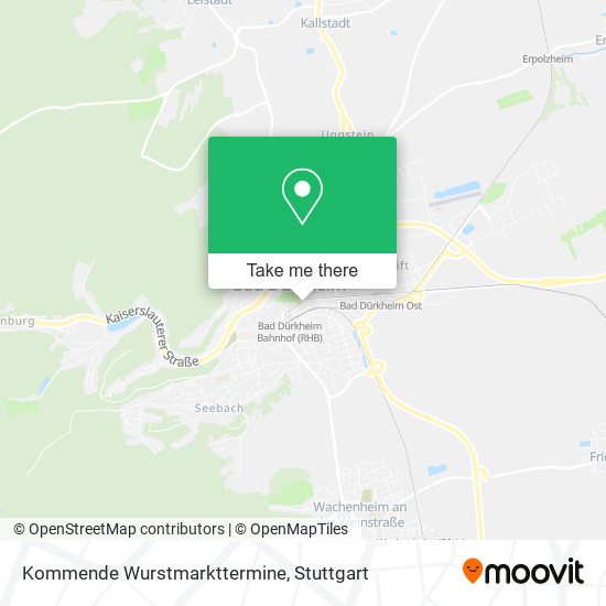 Kommende Wurstmarkttermine map