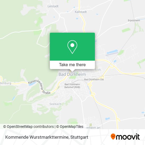 Kommende Wurstmarkttermine map