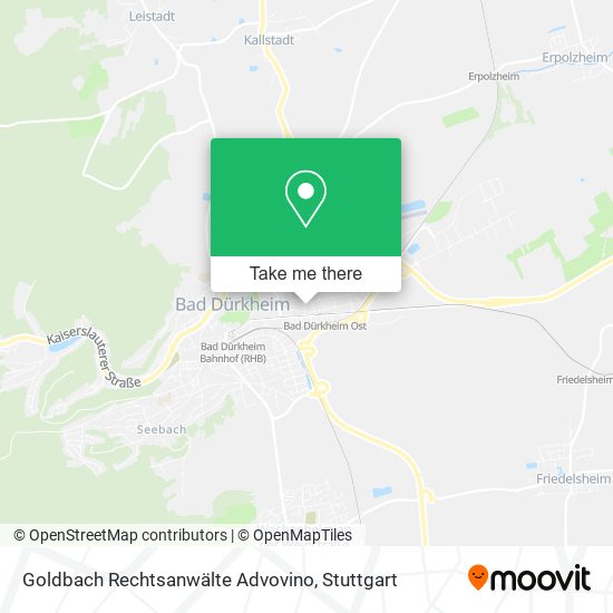 Goldbach Rechtsanwälte Advovino map