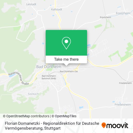 Florian Domanetzki - Regionaldirektion für Deutsche Vermögensberatung map