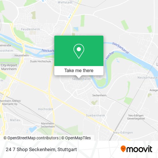 24 7 Shop Seckenheim map