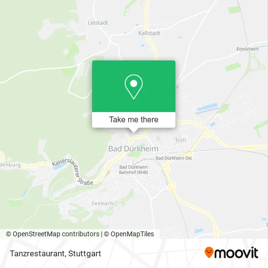Карта Tanzrestaurant