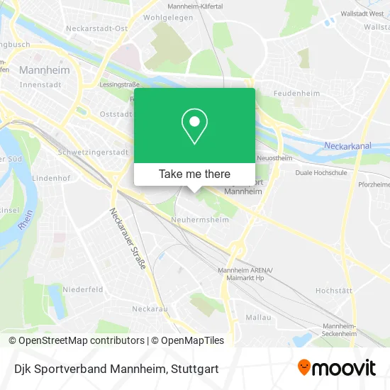 Карта Djk Sportverband Mannheim