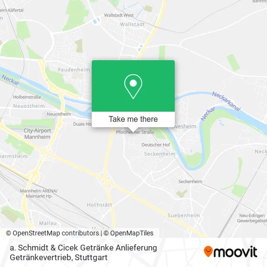 Карта a. Schmidt & Cicek Getränke Anlieferung Getränkevertrieb