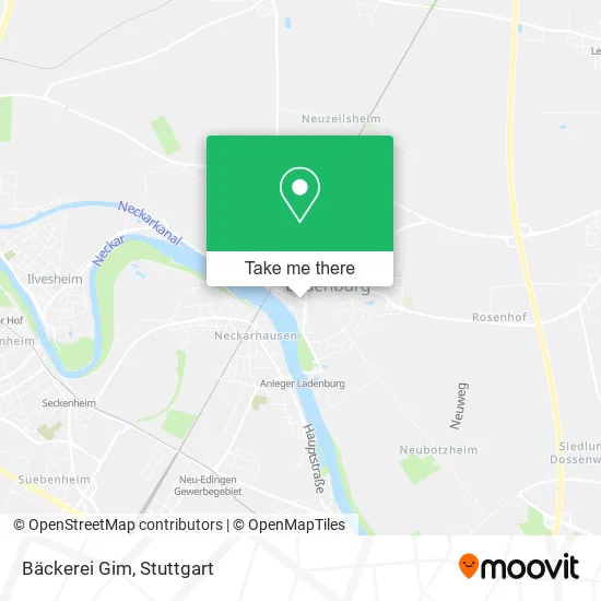 Карта Bäckerei Gim