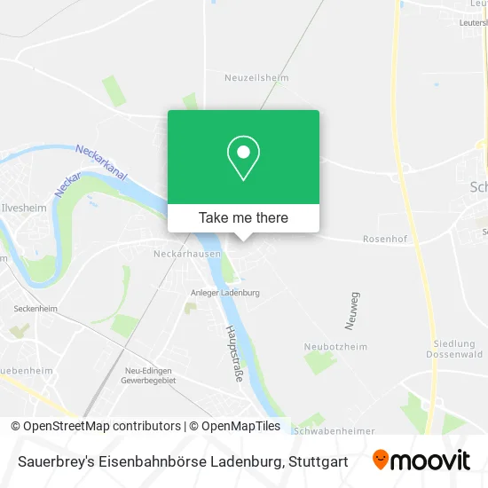 Карта Sauerbrey's Eisenbahnbörse Ladenburg