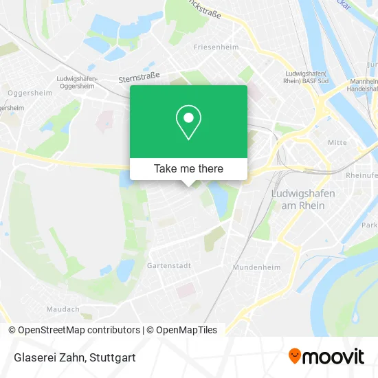 Карта Glaserei Zahn