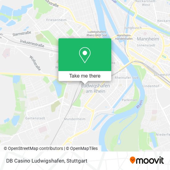 DB Casino Ludwigshafen map