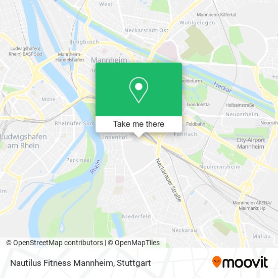 Nautilus Fitness Mannheim map