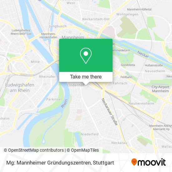 Mg: Mannheimer Gründungszentren map