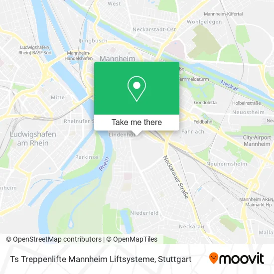 Карта Ts Treppenlifte Mannheim Liftsysteme