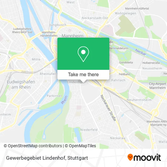 Карта Gewerbegebiet Lindenhof