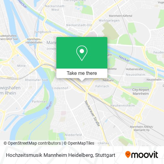 Hochzeitsmusik Mannheim Heidelberg map